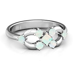 Princess Centre Infinity Ring