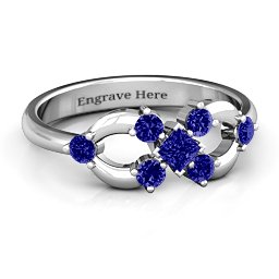 Princess Centre Infinity Ring