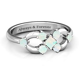 Princess Centre Infinity Ring