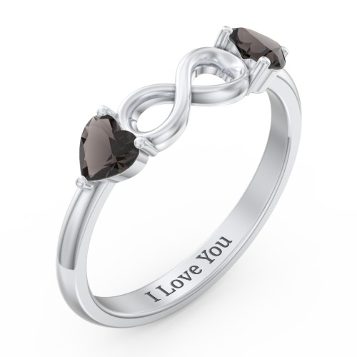 Two Hearts to Infinity Ring