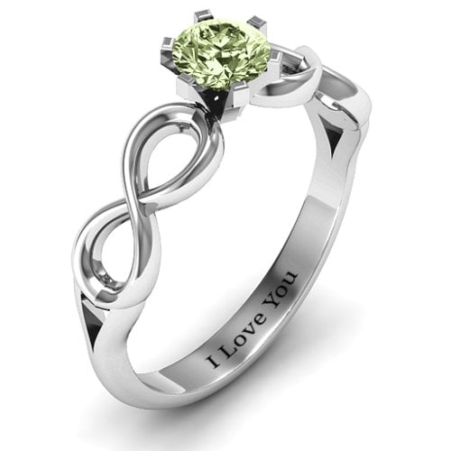 Solitaire Infinity Ring