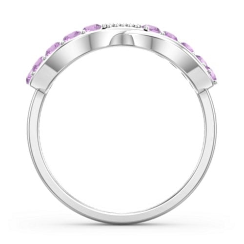 Birthstone Infinity Accent Ring