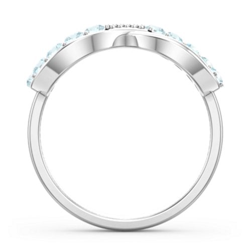 Birthstone Infinity Accent Ring