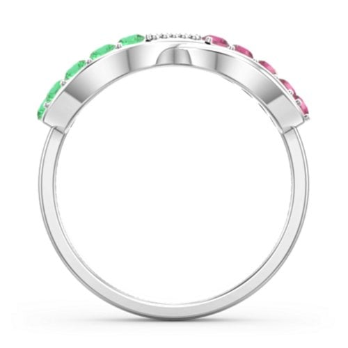 Birthstone Infinity Accent Ring