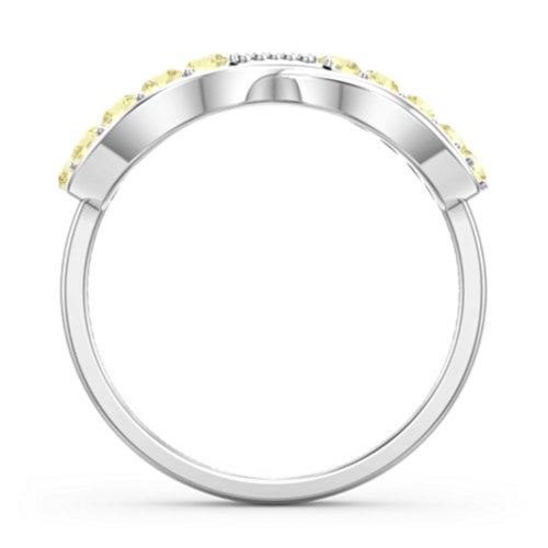 Birthstone Infinity Accent Ring