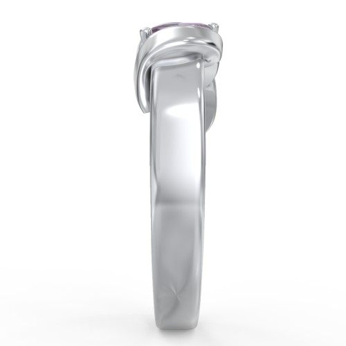 Spiral Marquise Row Ring