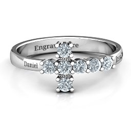 I Believe' Side Cross Ring