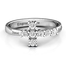 I Believe' Side Cross Ring