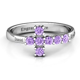 I Believe' Side Cross Ring