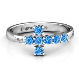 I Believe' Side Cross Ring