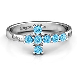 I Believe' Side Cross Ring