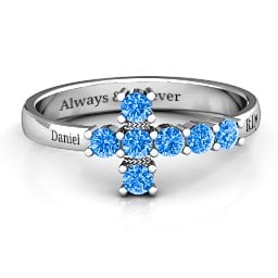 I Believe' Side Cross Ring