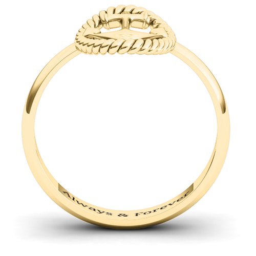 Anchor Ring – 9kt Yellow Gold