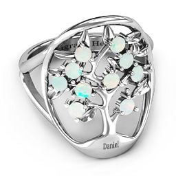 Oval Family Tree Ring