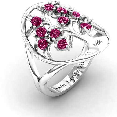 Oval Family Tree Ring