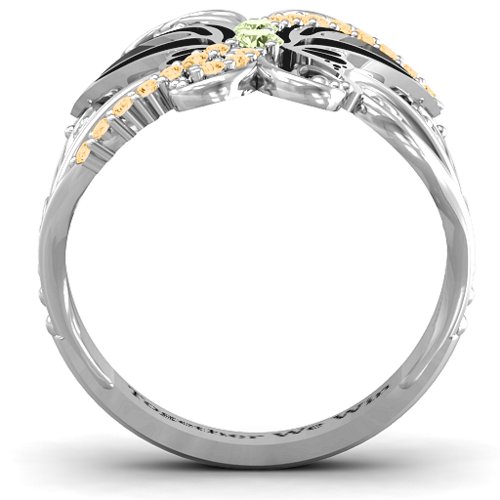 Glimmering Butterfly Ring