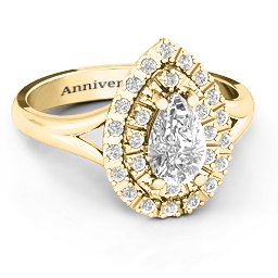 Cleopatra Double Halo Ring