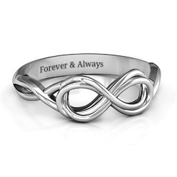 Wired for Love Infinity Ring in 925 Sterling Silver