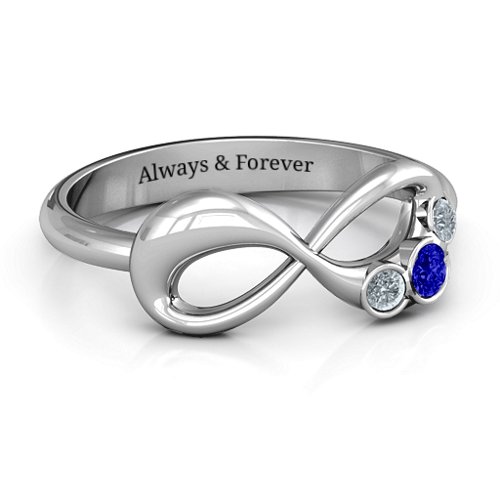 "Now and Forever" Infinity Ring