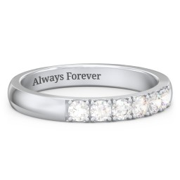 3 - 11 Gemstone Affinity Ring in 925 Sterling Silver with Diamond, Pink Tourmaline, Cubic Zirconia, and Amethyst
