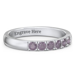 3 - 11 Gemstone Affinity Ring in 925 Sterling Silver with Alexandrite