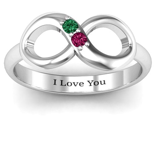 "Twosome" Infinity Ring