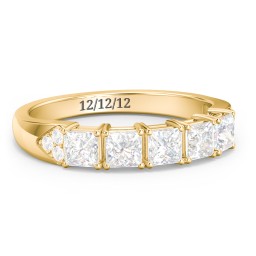 Classic 2-7 Princess Cut Ring with Accents