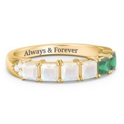 Classic 2-7 Princess Cut Ring with Accents