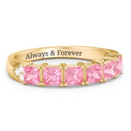 Classic 2-7 Princess Cut Ring with Accents