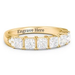 Classic 2-7 Princess Cut Ring with Accents