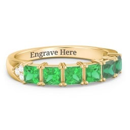 Classic 2-7 Princess Cut Ring with Accents