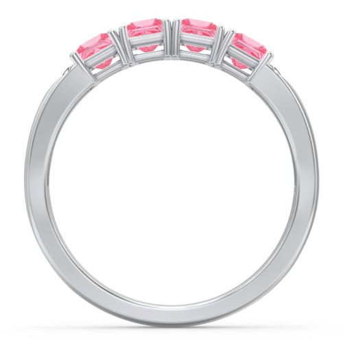 Classic 2-7 Princess Cut Ring with Accents