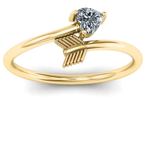 Heart & Arrow Ring