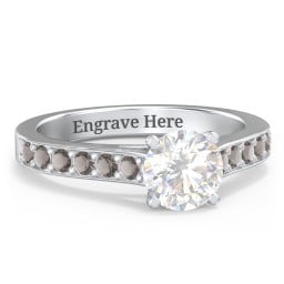 Elegant Duchess Ring with Shoulder Accents