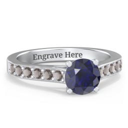 Elegant Duchess Ring with Shoulder Accents