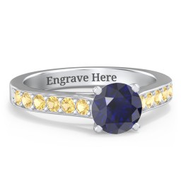 Elegant Duchess Ring with Shoulder Accents