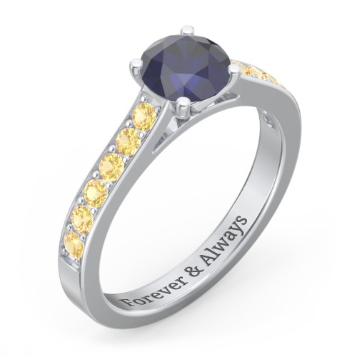 Elegant Duchess Ring with Shoulder Accents