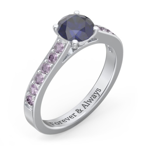 Elegant Duchess Ring with Shoulder Accents