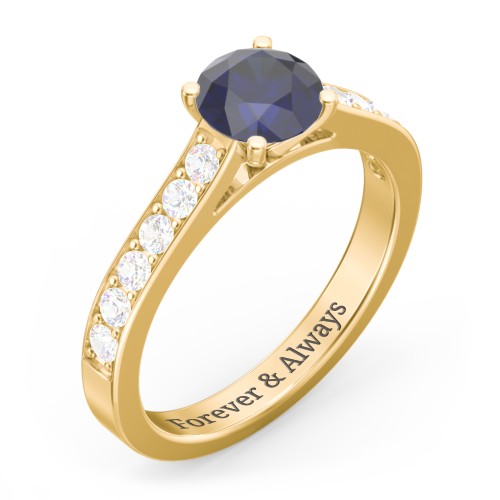 Elegant Duchess Ring with Shoulder Accents