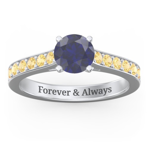 Elegant Duchess Ring with Shoulder Accents