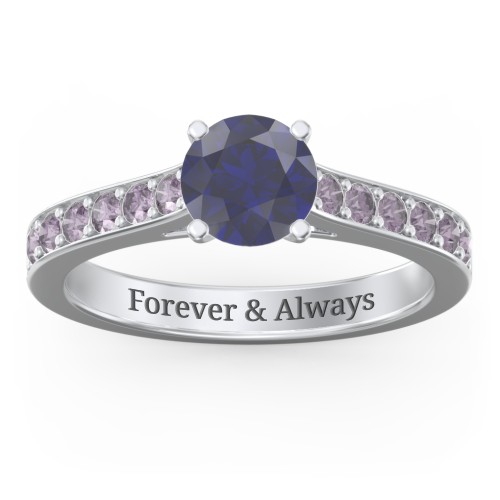 Elegant Duchess Ring with Shoulder Accents