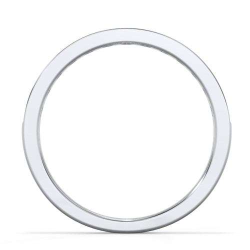 Classic Half Eternity Ring – Sterling Silver with Citrine