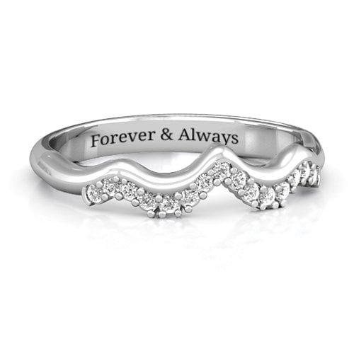 Solitaire Infinity Shadow Band