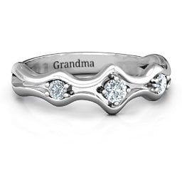 Wavy Trio Ring