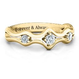 Wavy Trio Ring