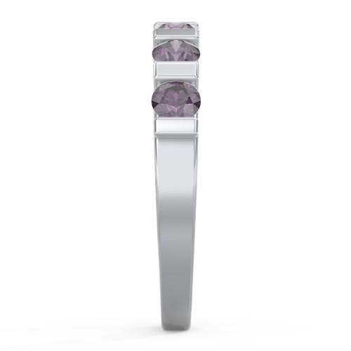 Band of Love Ring – Sterling Silver with Alexandrite