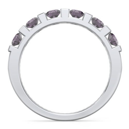 Band of Love Ring – Sterling Silver with Alexandrite