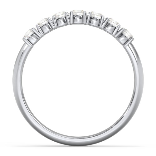 Band of Eternity Ring – Sterling Silver with Cubic Zirconia