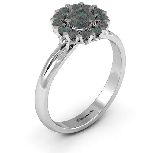 Adore and Cherish Ring – 9kt White Gold with Alexandrite