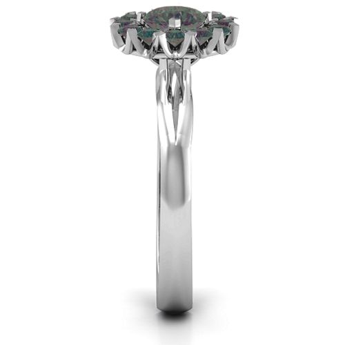 Adore and Cherish Ring – 9kt White Gold with Alexandrite